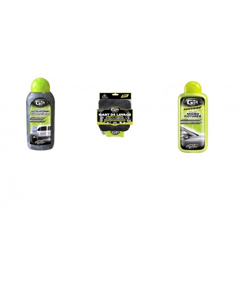 GS 27 Pack nettoyant shampoing autolustrant + polish + gant de lavage