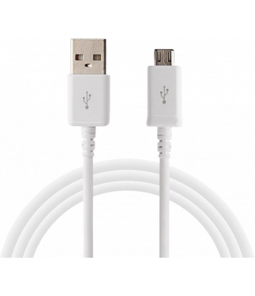 Câble micro USB 1A 1m blanc MUVIT