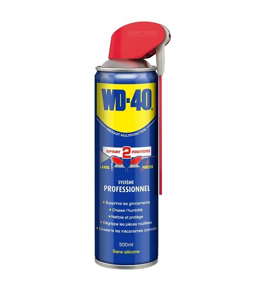 WD40 Dégrippant multifonction spray double position 500ml