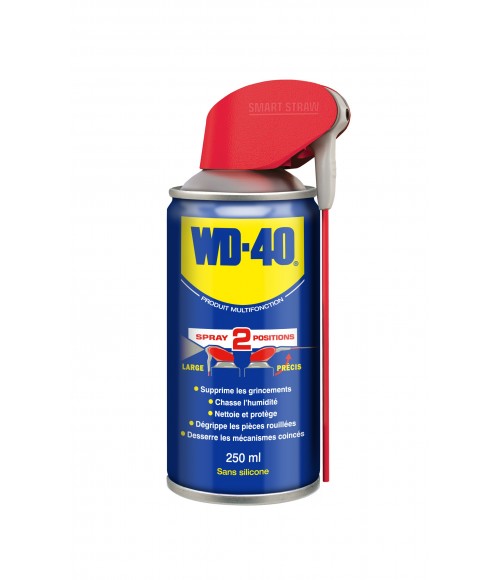 Spray multifonction WD40 250ml double-position (aérosol)