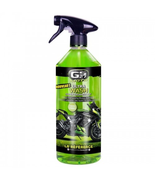 Super dégraissant moto Ultra Wash GS27 shampooing mousse active toutes surface