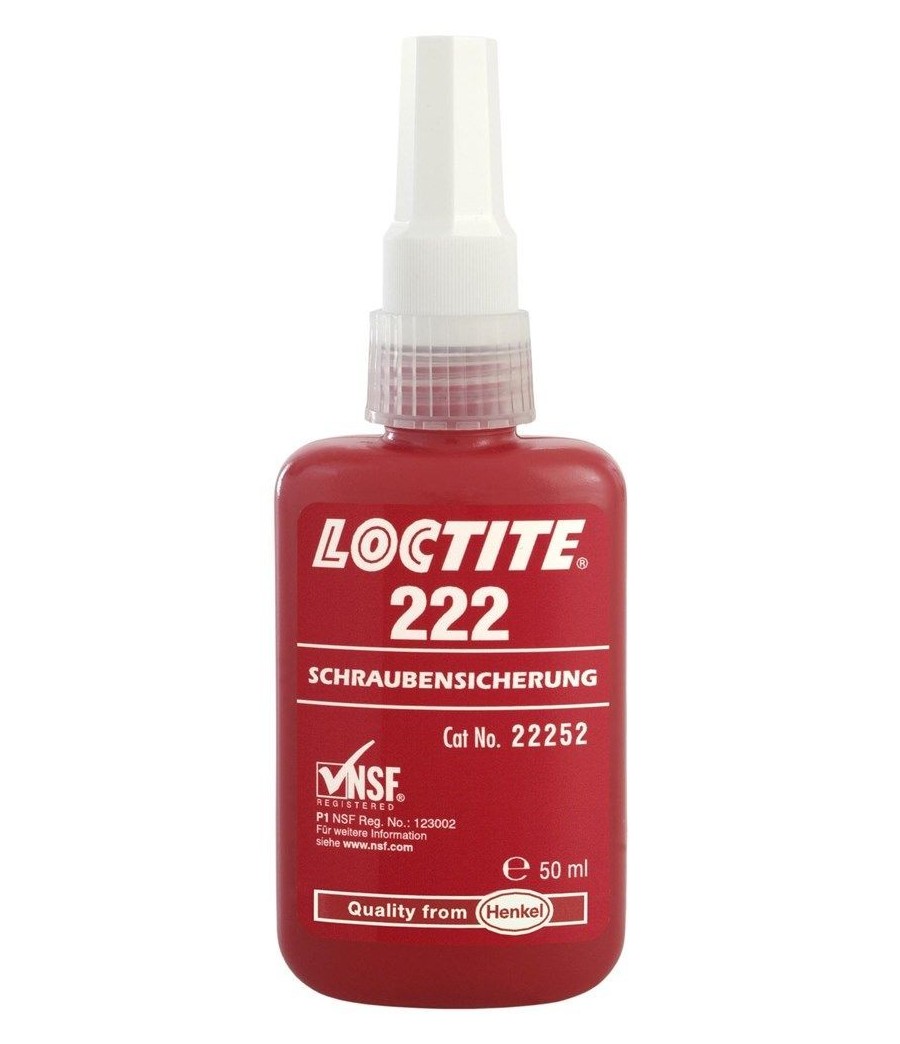 Liquide de freinage pour filetage Loctite 222 de 10ml