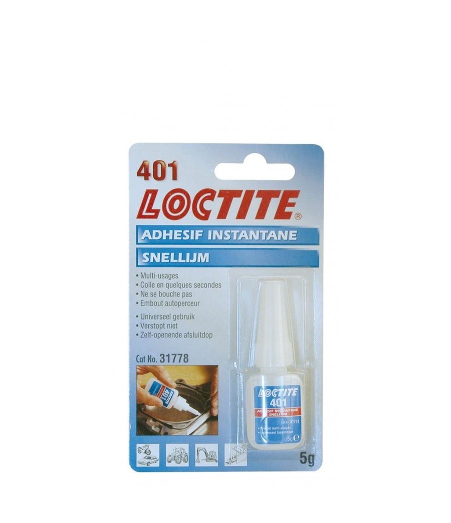 Colle instantanée Loctite 401 liquide et universelle